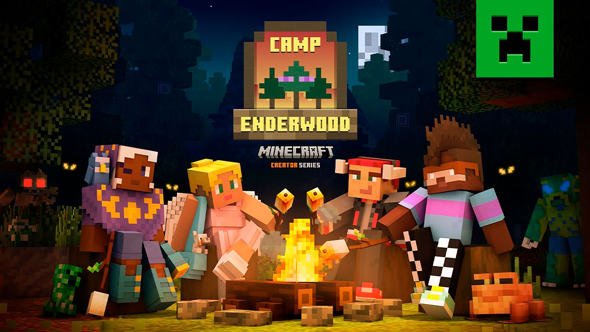 Campamento Enderwood en Minecraft Bedrock Edition