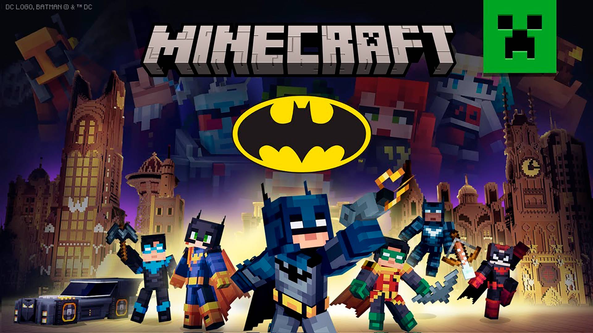 Batman en Minecraft Bedrock Edition