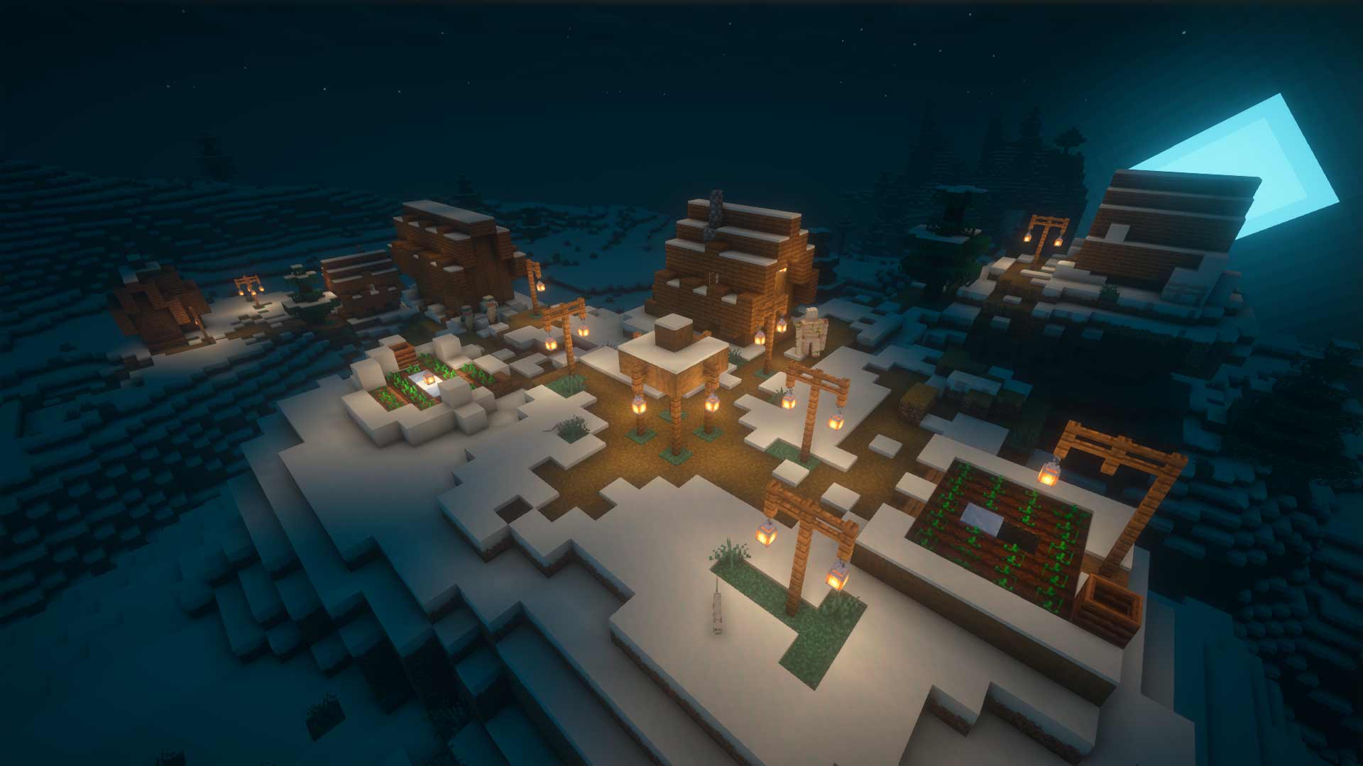 Aldea nieve Minecraft